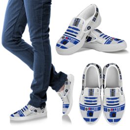 R2-D2 Slip On Canvas Shoes - Image 1