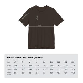 T-Shirt Size Chart