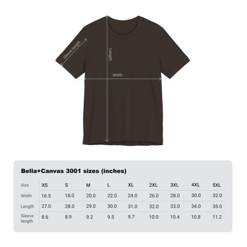T-Shirt Size Chart