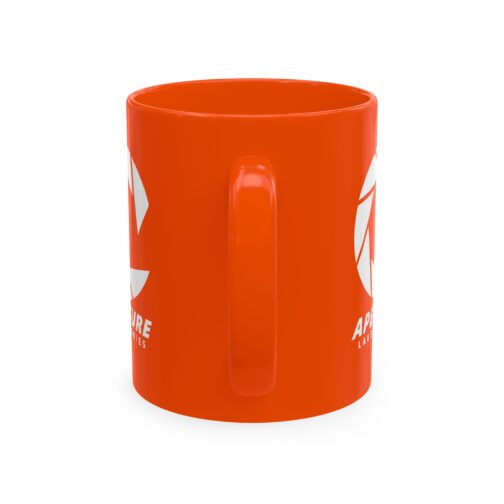 Orange Aperture Laboratories Mug