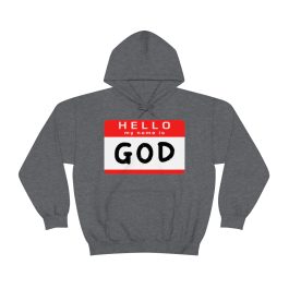 Hello My Name is GOD Hoodie - Image 3