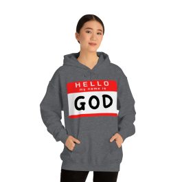 Hello My Name is GOD Hoodie - Image 9
