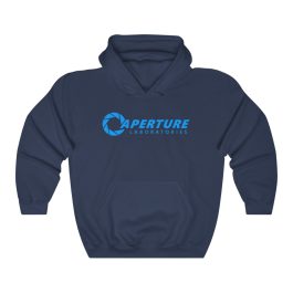 Aperture Laboratories Blue Logo Hoodie - Image 3