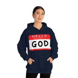 Hello My Name is GOD Hoodie - Image 10