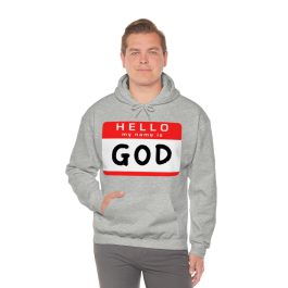 Hello My Name is GOD Hoodie - Image 8