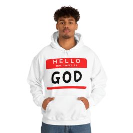 Hello My Name is GOD Hoodie - Image 6