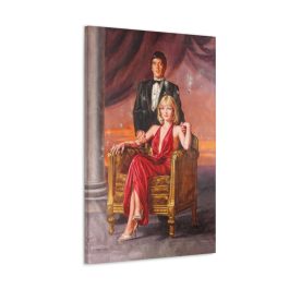Tony Montana and Elvira Scarface Painting Canvas Print - Image 5