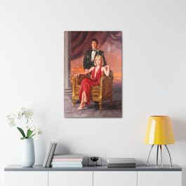 Tony Montana and Elvira Scarface Painting Canvas Print - Image 6