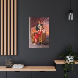 Tony Montana and Elvira Scarface Painting Canvas Print - Image 7