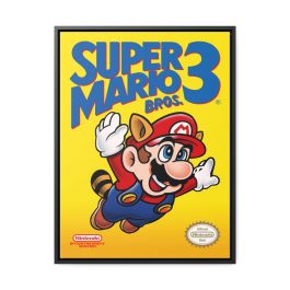 Super Mario 3 Box Art Framed Canvas Print - Image 1
