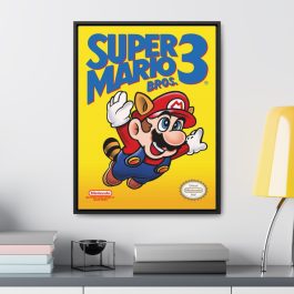 Super Mario 3 Box Art Framed Canvas Print - Image 4