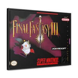 Final Fantasy III Box Art Framed Canvas Print - Image 2