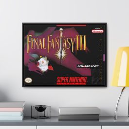 Final Fantasy III Box Art Framed Canvas Print - Image 4