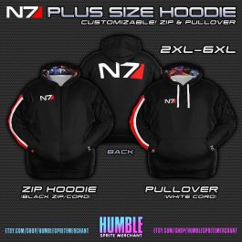 N7 Plus Size Hoodie - Image 1