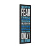 Litany Against Fear Canvas Print