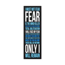 Litany Against Fear Canvas Print - Image 1