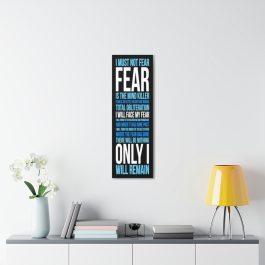 Litany Against Fear Canvas Print - Image 4