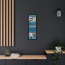 Litany Against Fear Canvas Print - Image 5