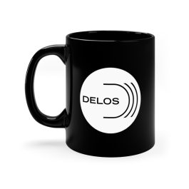 DELOS Black Mug