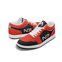 N7 Low Top Leather Sneakers - Image 1