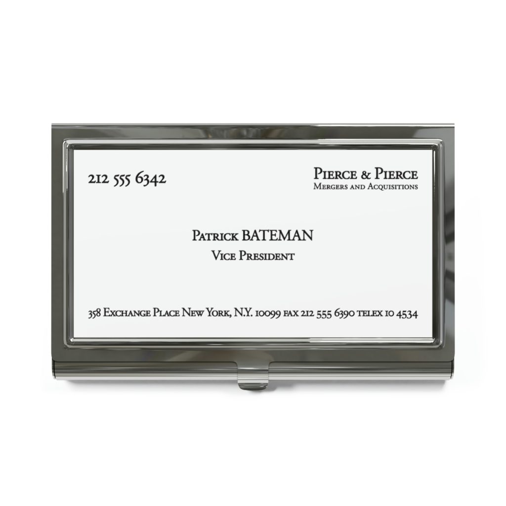 Patrick Bateman Pierce & Pierce Business Card Holder