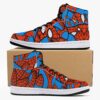 Spidey Pattern High-Top Leather Sneakers - White / Black
