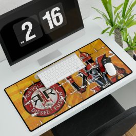 Red Rocket Robot Desk Mat - Image 3