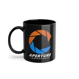 Aperture Laboratories Black Mug - Image 1