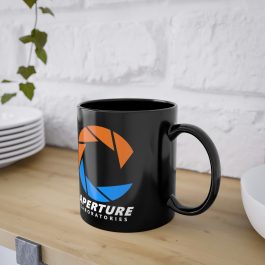 Aperture Laboratories Black Mug - Image 5