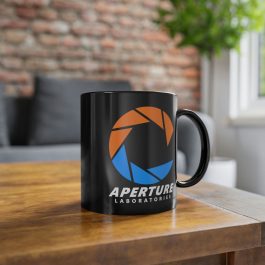 Aperture Laboratories Black Mug - Image 6