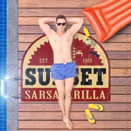 Sunset Sarsaparilla Towel - Image 2