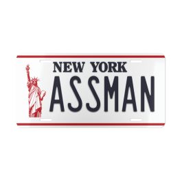 ASSMAN Vanity Plate - Image 1