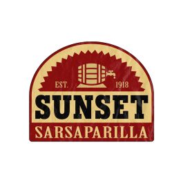 Sunset Sarsaparilla Towel - Image 1