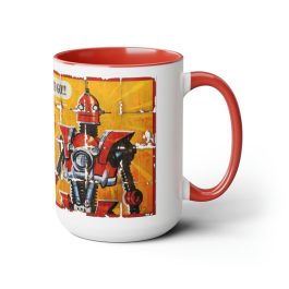 Red Rocket Robot Mug - Image 3