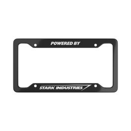 Powered by Stark Industries License Plate Frame