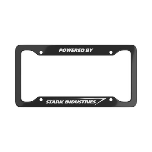 Powered by Stark Industries License Plate Frame Powered by Stark Industries License Plate Frame