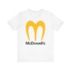 White T-Shirt featuring the McDowell's Logo