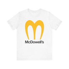 White T-Shirt featuring the McDowell's Logo