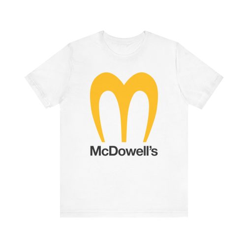White T-Shirt featuring the McDowell's Logo