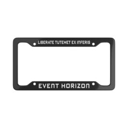 Event Horizon License Plate Frame