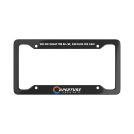Aperture Laboratories License Plate Frame