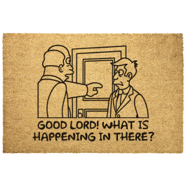 Good Lord What Is Happening In There Door Mat