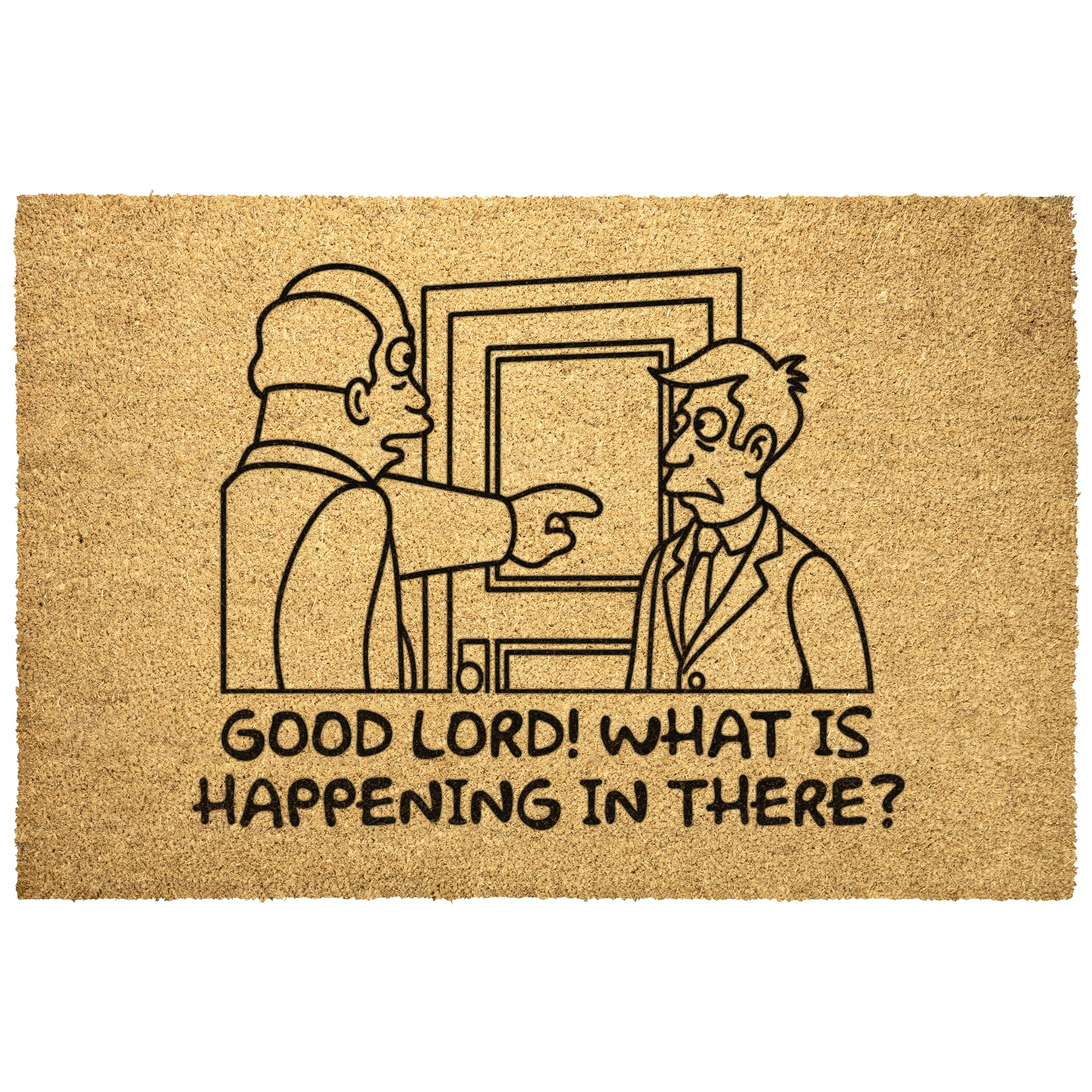 Good Lord What Is Happening In There Door Mat