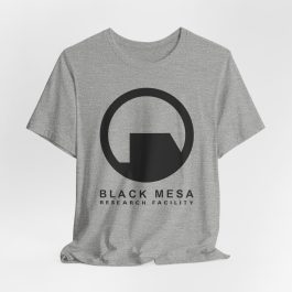Black Mesa Research Facility T-Shirt - ATHLETIC GREY