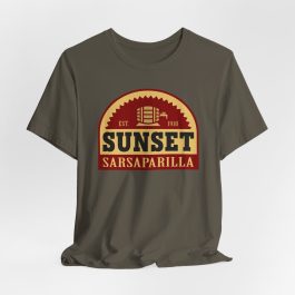 Sunset Sarsaparilla T-Shirt - Army