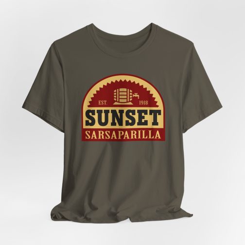 Sunset Sarsaparilla T-Shirt - Army