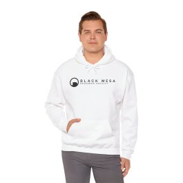 Black Mesa Research Facility Hoodie - White