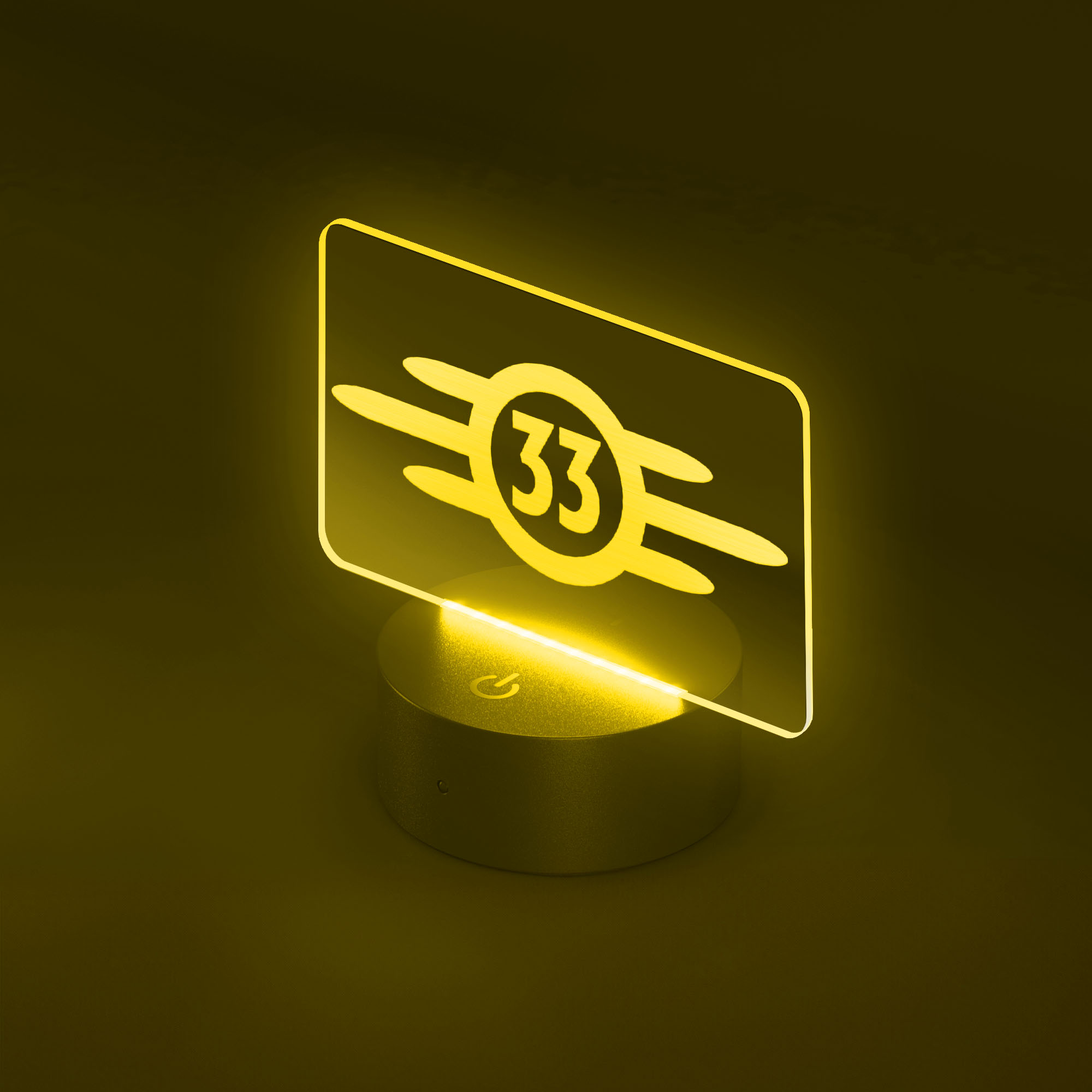 Vault 33 LED Sign - Yellow Gold