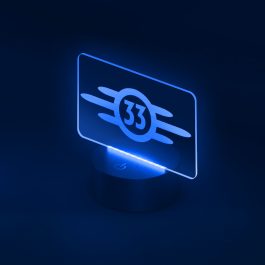 Vault 33 LED Sign - Blue