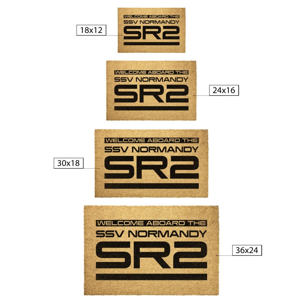 Welcome Aboard The SSV Normandy SR2 Door Mat size chart